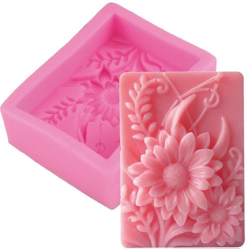 1pc 3D Square Rose Flower Sili - Soap Making Kit For Beginners review and price