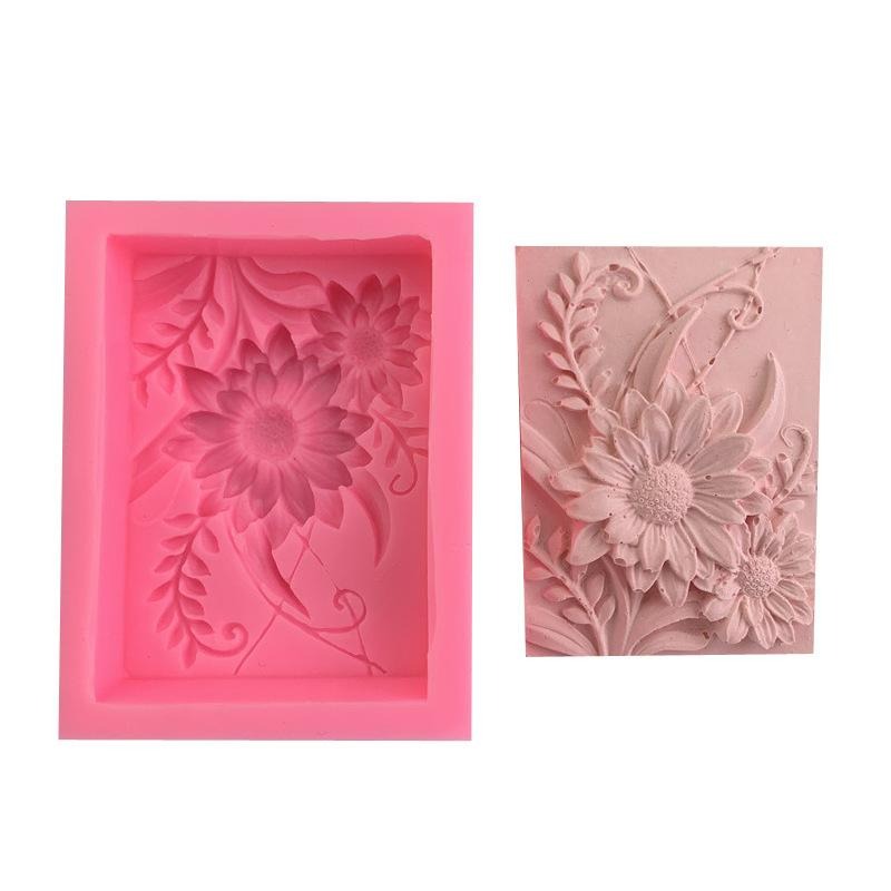 1pc 3D Square Rose Flower Sili - Soap Making Kit For Beginners review and price