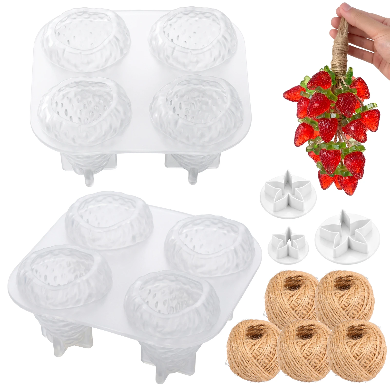 2 Pcs Strawberry Soap Mold 4 C - Soap Making Diy Kit review and price