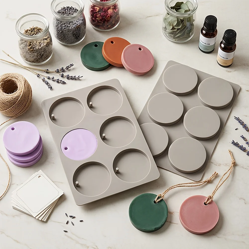 1Pc 6-Cavity Round Tag Silicon - Soap Making Instructions review and price